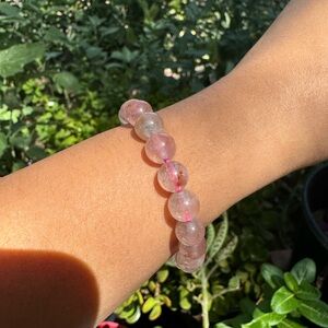 FIRE QUARTZ 8MM BRACELET